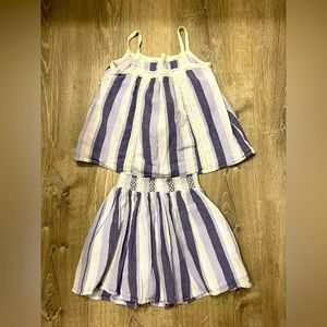 Toddler Girl’s Gap Purple Striped‎ Outfit- Size 5T- Pre-owned
